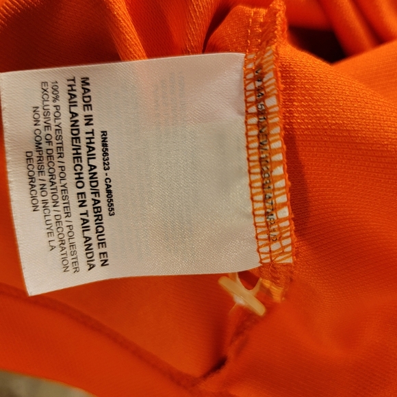 Nike Golf Dri-Fit Performance Men’s Size L Orange Short Sleeve Polo Shirt* - Picture 9 of 9